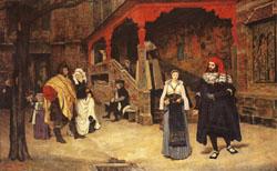 James Tissot Meeting of Faust and Marguerite Norge oil painting art
